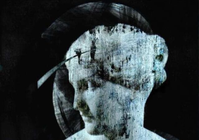 Ancient Beauty Modern painting, mixed media acrilyc and oil pastels on canvas by Dario Moschetta