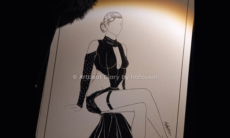 Creating stunning illustrations of Stylish women in black outfits by Hafousoi