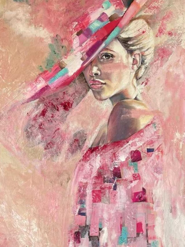 Fashion Style Female Figure Paintings by Oana Diana Gavrila Trendy