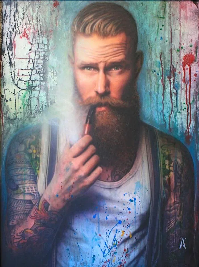 Portrait man portrait painting