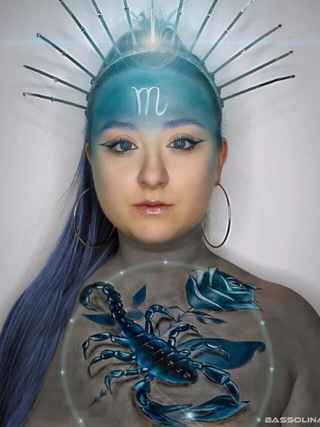 Giada, the talented body painter and make-up artist