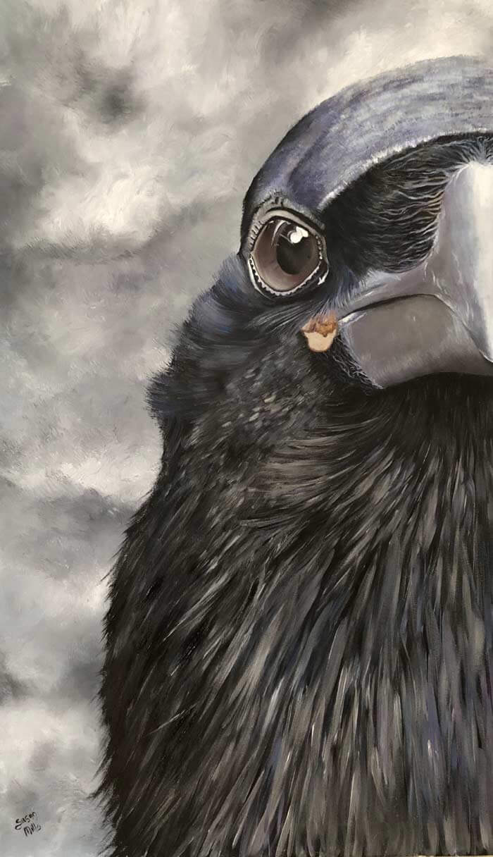 Raven Eye painting