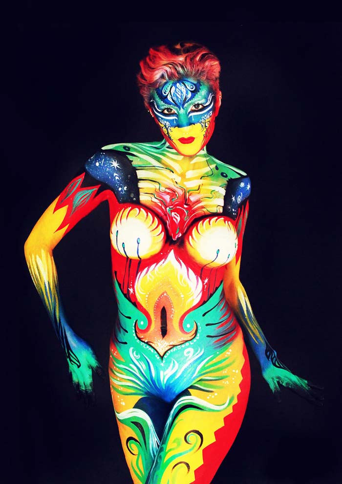 Birth of Light Body Art Painting