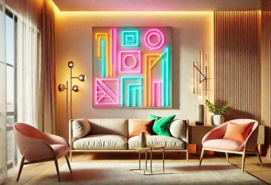 Neon art in Interior Design