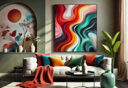 trendy art pieces to add a touch of color to your home