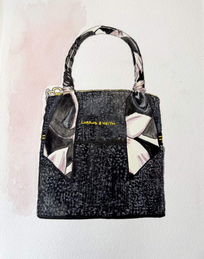 Charles Keith bag illustration