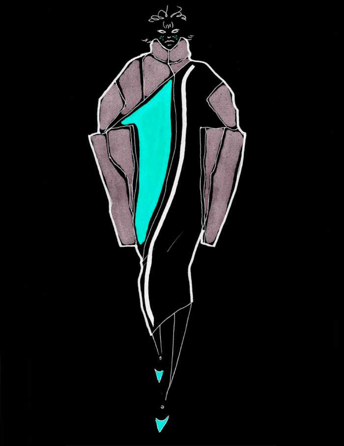 Modern artistic outfit design