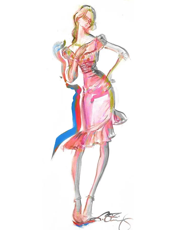 Lisa Steinberg: Fashion Illustrator & Event Sketcher - Trendy Art