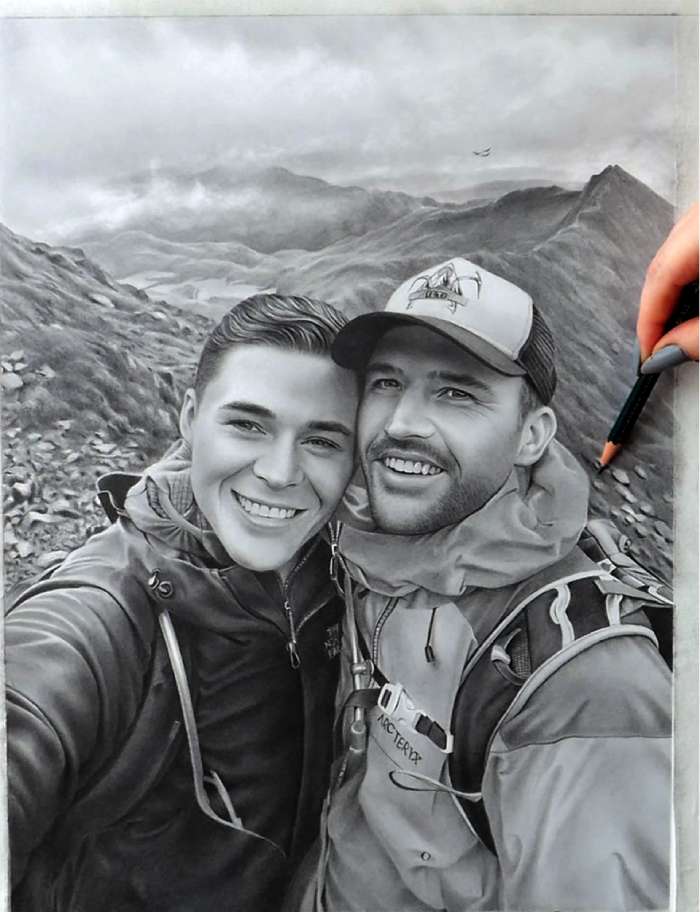 friend memorial portrait