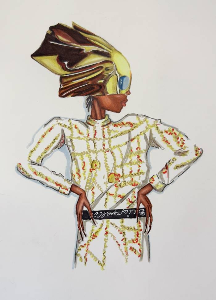 Schiaparelli fashion design illustration