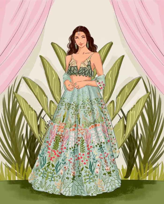 Combining design and illustration for stunning fashion