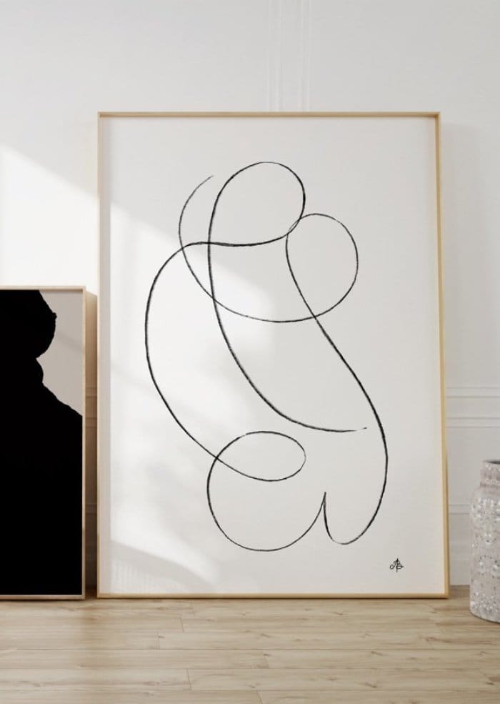 Minimalist illustration styles by Anna Bressi – simple line art designs