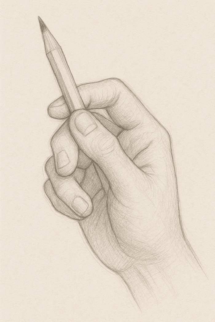 Holding a Object like pencil Simple drawing Ideas
