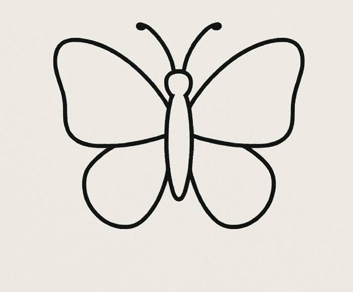 Simple Butterfly Easy Drawing Ideas