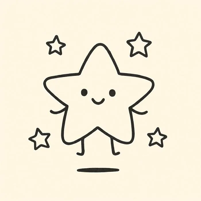 Draw a five-pointed basic star