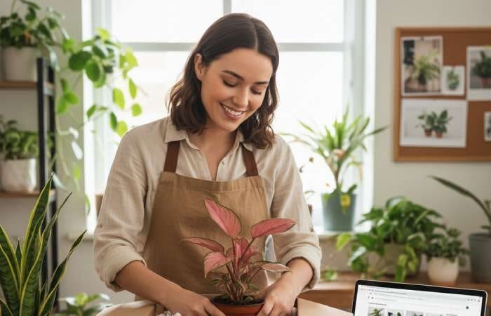 Plant hobby turned into home business idea