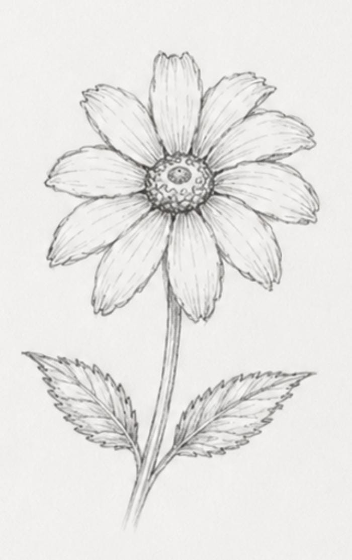 Beginner flower drawing shading technique guide