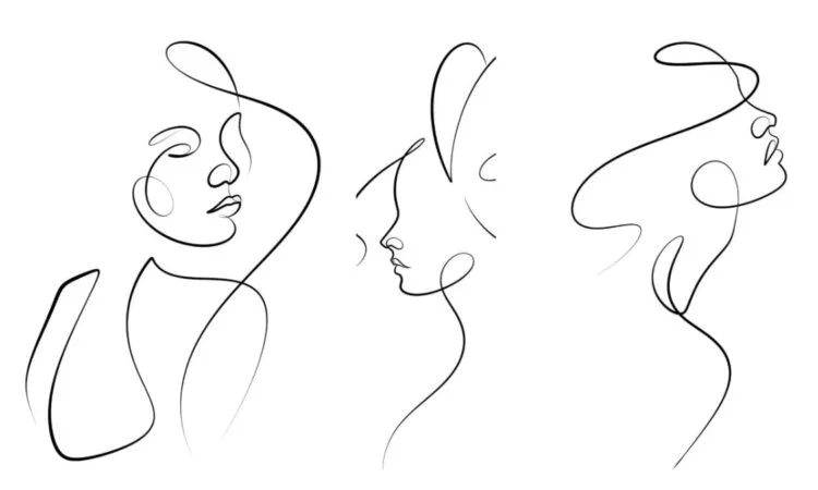 Rajni Chunara Indian one line artist creating minimalist artwork